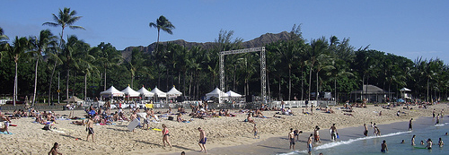 Sunset on the Beach Waikiki Hawaii